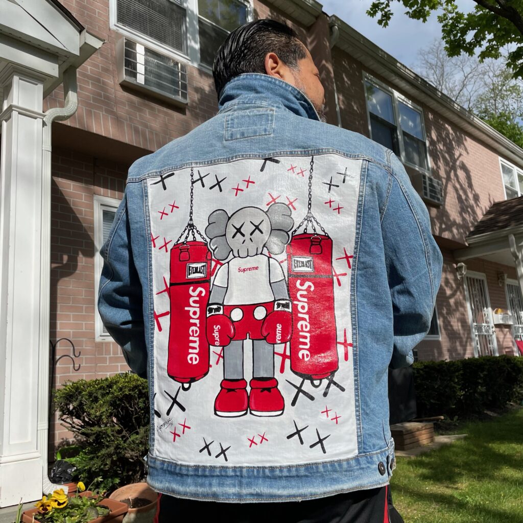 kaws denim jacket